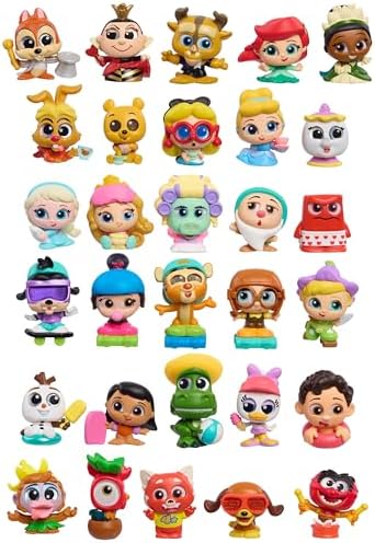 Disney Doorables Let's Party Mini Peek 3-Pack | Fun Collectible Toys for Kids | Ideal for Parties and Playdates | Surpri