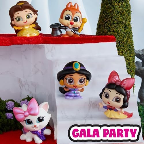 Disney Doorables Let's Party Mini Peek 3-Pack | Fun Collectible Toys for Kids | Ideal for Parties and Playdates | Surpri