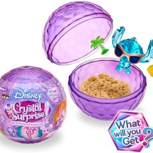 CRAZ-ART Disney Crystal Surprise Mini Collectible Figures - Blind Bag Toys for Kids Ages 3 and Up - Fun Activity Compoun